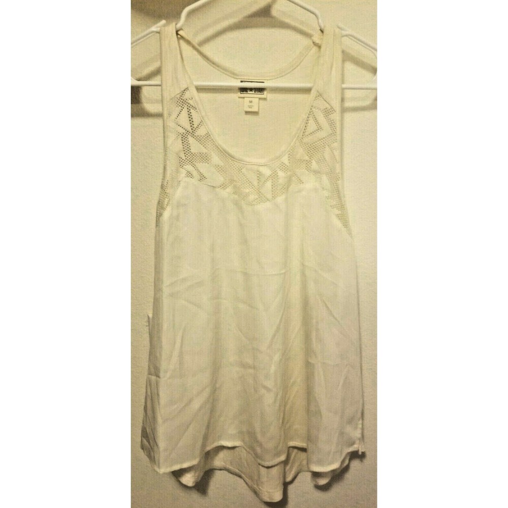 NWT Converse One Star geometric lace sleeveless top, women's size M